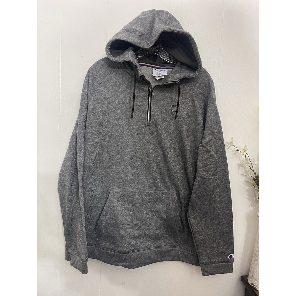 Champion L Hoodie Gray 1/2 Zip